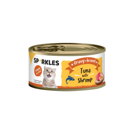Sparkles | Wet cat food with tuna and shrimp in gravy