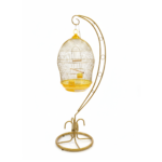 قفص طيور دايانغ 370 مع ستاند ذهبي BS06 / Dayang 370-BS06 Gold Bird Cage Combo