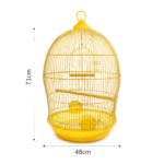 مخطط مقاسات وأبعاد قفص طيور دايانغ 370 الذهبي (48×71 سم) / Dayang 370 Bird Cage