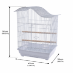 مخطط مقاسات وأبعاد قفص طيور دايانغ 613 (45×35×50 سم) / Dayang 613 Bird Cage