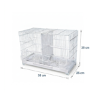 مخطط مقاسات قفص تزاوج طيور دايانغ 503W (59×26×39 سم) / Dayang 503W Breeding Cage