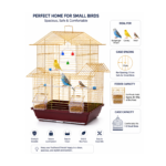 قفص Dayang A3114-G Bird Cage مع طيور