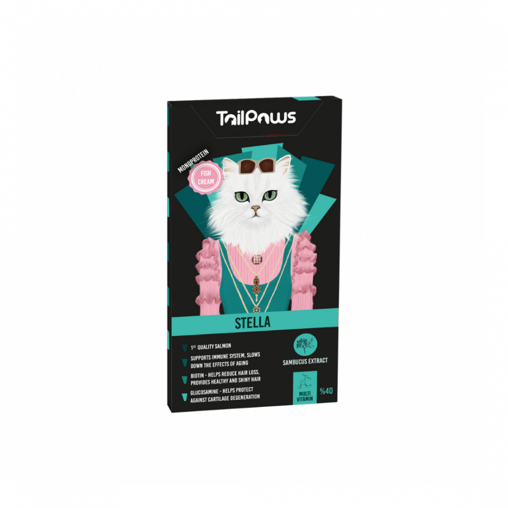 6OUuTRfeSes3z0XhjDYWJeMRoYcuJaV37N3mSzgU Tail & Paws | Treats krym bflavor afor fish with mtadd alvitamins for cats 5 *15 g - Image 1