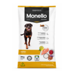 New bold black and white layout Monello dry dog food chicken flavor large bag - التصميم الجديد المحدث باللونين الأسود والأبيض مونيلو طعام للكلاب الجاف دجاج عبوة كبيرة