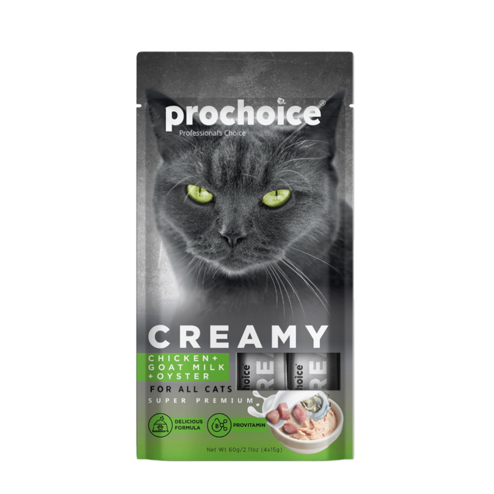 8f44bbed-ac74-4277-952c-15936f3891b0-1000x1000-lH9DsAhruUtxwoamCrdKhRHTqOC1U7VVSugqxchl Pro Choice | Creamy wet treats for cats with chicken wmilk goat walmhar - Image 1