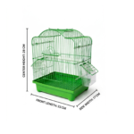 مخطط أبعاد قفص طيور دايانغ A1111 أخضر (23×16×28 سم) / Dayang A1111 Green Bird Cage Dimensions Diagram (23x16x28 cm)