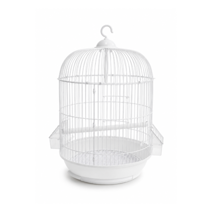 قفص طيور دايانغ A309 أبيض ناصع أسطواني / Dayang A309 Bird Cage Clean White Cylindrical Design