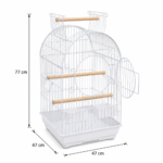 مخطط أبعاد ومقاسات قفص دايانغ A5002WB للطيور (47×47×77 سم) / Dayang A5002WB Parrot Cage Technical Sizing Chart (47x47x77 cm)