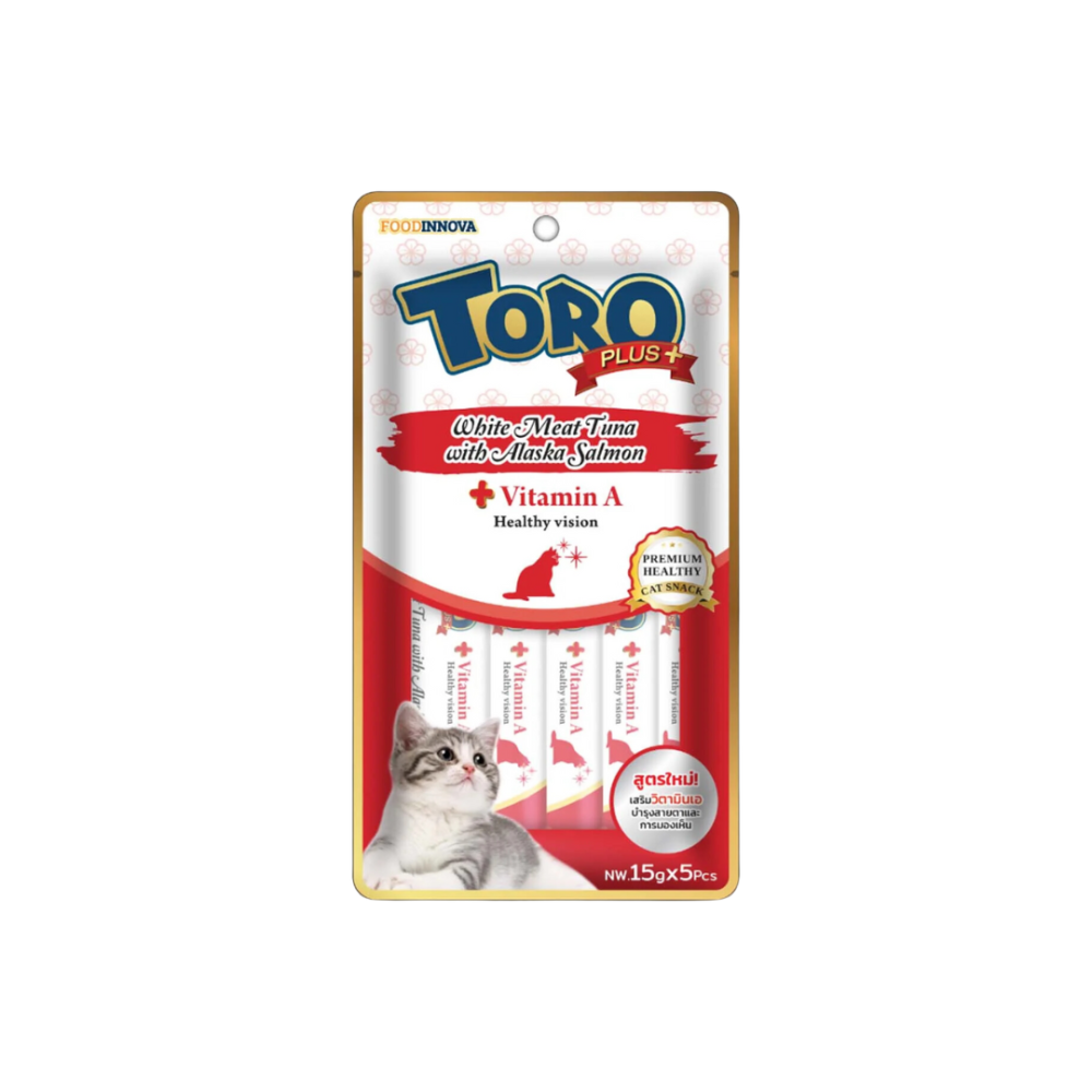 BMTe4j9jPHAROasIfR7Vq5lWAqps9456ygsjk33q Toro Plus | Treats purée meat white tuna wsalmon for cats - Image 1