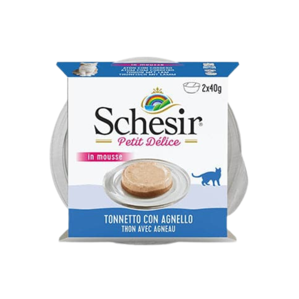 CrvyT56B2JSewzgaLl7J6UgQfcNQfBBwXEmw8cJO Schesir | Food supplement with tuna with lamb for adult cats 2*40 g - Image 1