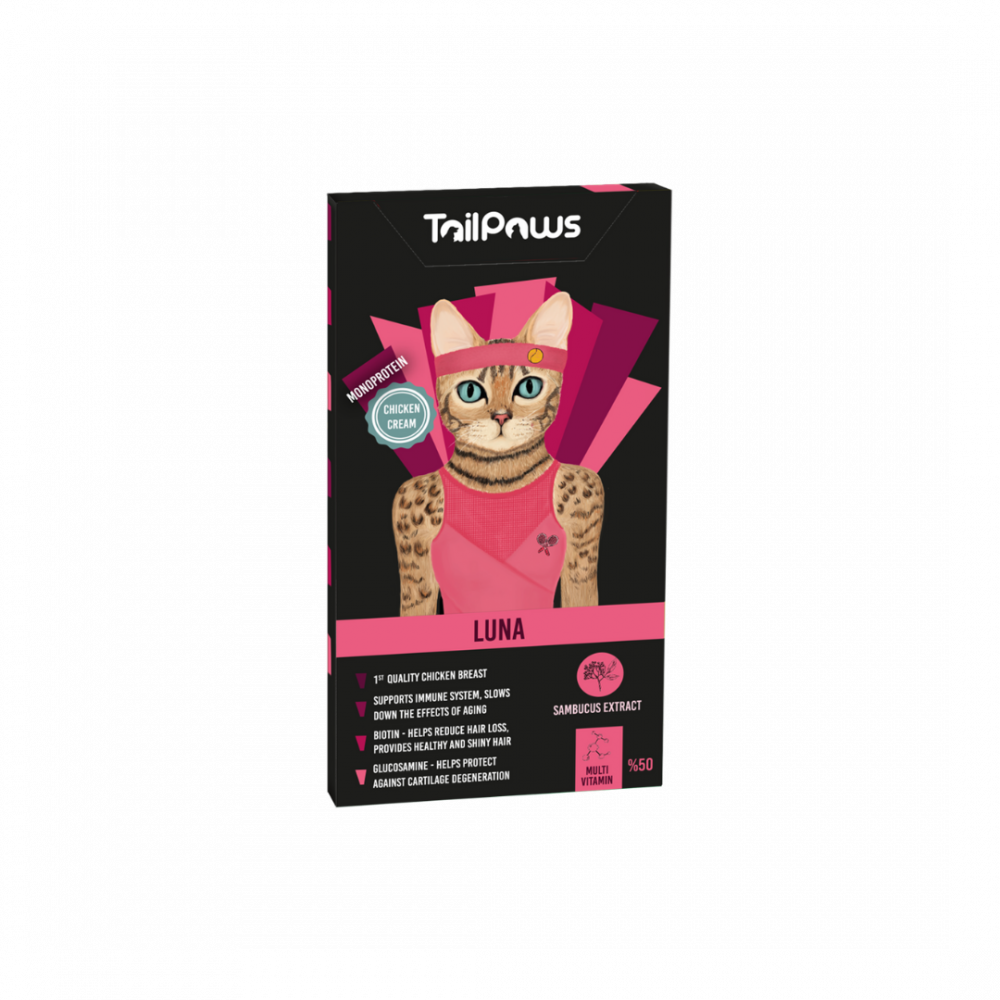 F6miBJrEtjtd4ep4bHfiLETI37jX2rhDovzcOGAX Tail & Paws | Treats krym bflavor chicken with mtadd alvitamins for cats 5 *15 g - Image 1