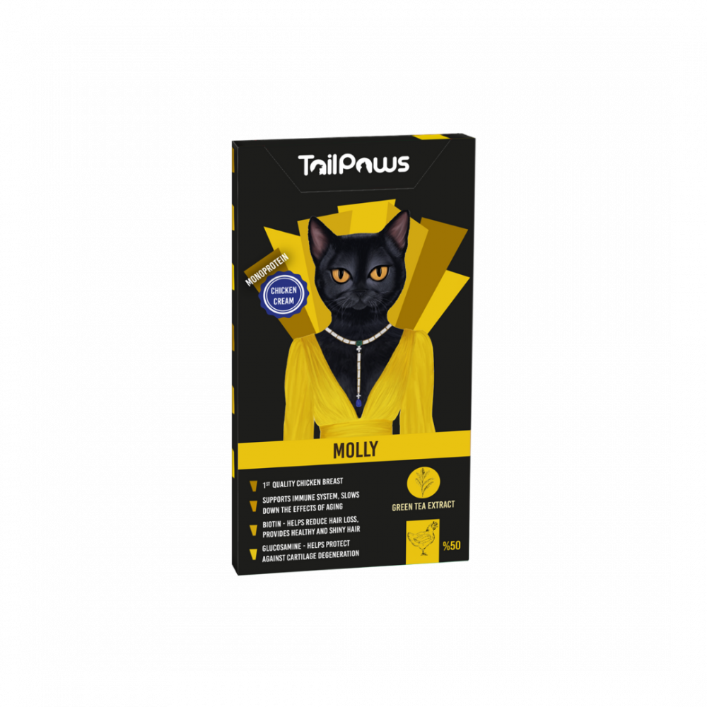 HBiEdjStkmv7pbbjUTjSK6barZ5ivDF5G4seeZMS Tail & Paws | Treats krym bflavor chicken for cats 5 *15 g - Image 1