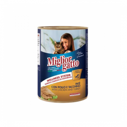 Miglior Gatto | Cat food with chicken and turkey 400 g