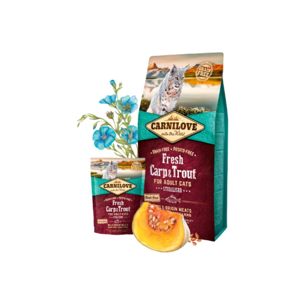 NwlqoeJtEKtTXKVaplI70czhI08Et7c9lPxQguIR Carnilove | Adult cat food with fresh carp and trout - Image 1