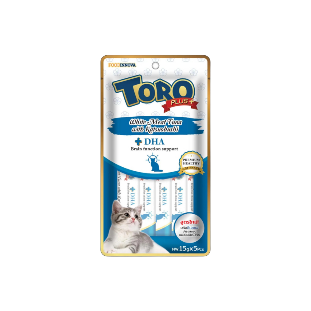 SHx2t2AgrehigFDX7AW3BZLmlZ9KweSeWTk1iVt1 Toro Plus | Treats purée meat white tuna and katsuobushi for cats - Image 1