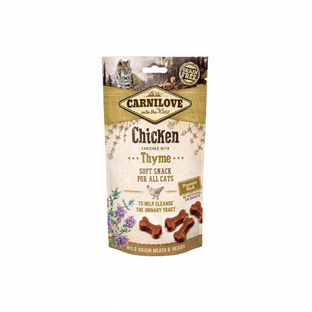 XQAbb4u4AkTBCl46gdJWdNTV0sqF1NheUgs2tDL2 Carnilove | Treats for cats with chicken and thyme - 50 g - Image 1