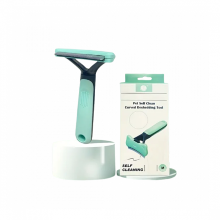 Tool self - cleaning for pets curved