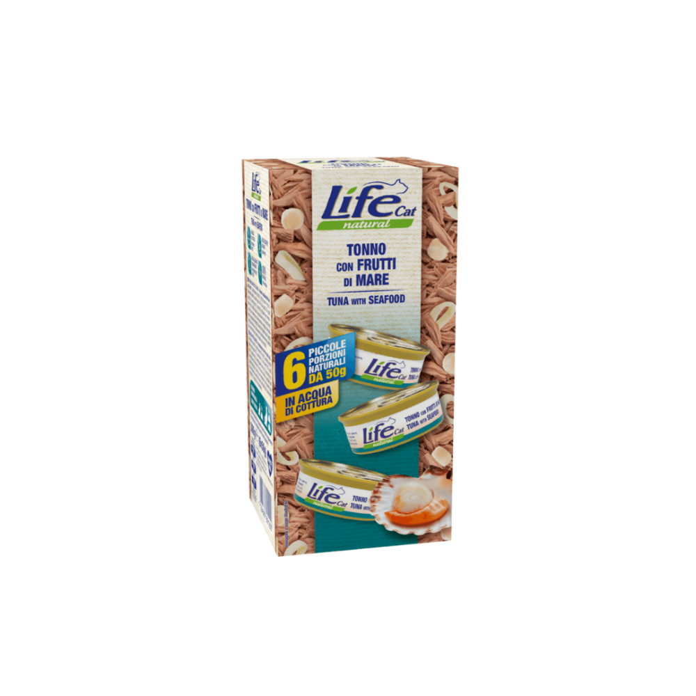 d1b2363d-db3f-47f5-9d1e-4b6ff3529f65-1000x1000-4pxji0GZHywNSWurD7bPXOz8cazUYR3VrMGxMB0t LifeCat | Cat food with tuna wseafood 6x50g - Image 1
