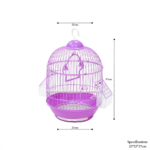 Sizing diagram for the Dayang 303D Bird Cage showing exact dimensions of 23 cm diameter and 37 cm height.