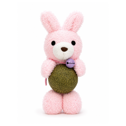 CBT100 Cute Pink Bunny Plush Cat Toy - لعبة قطيفة للقطط