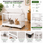 R81PROW Rabbit Cage Dimensions (81x51x68 cm) and Features
